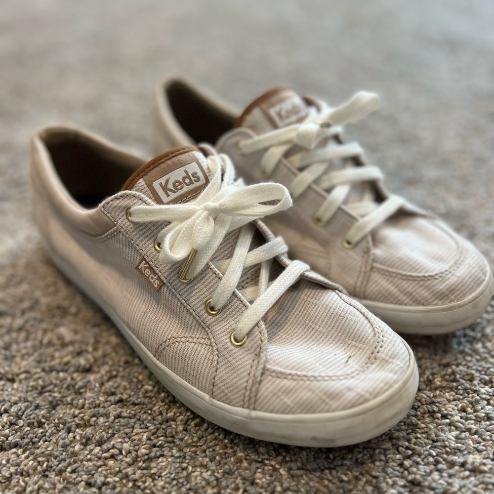 Keds Light Tan Canvas Shoes